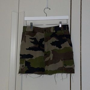 Designer camo skirt